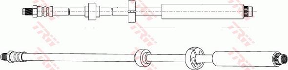 TRW PHB674 - Тормозной шланг avtokuzovplus.com.ua