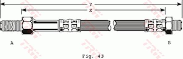 TRW PHC155 - Тормозной шланг avtokuzovplus.com.ua