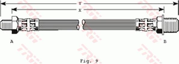 TRW PHC182 - Тормозной шланг avtokuzovplus.com.ua