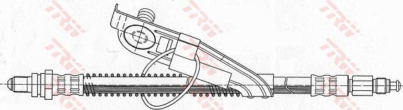 TRW PHC291 - Гальмівний шланг autocars.com.ua