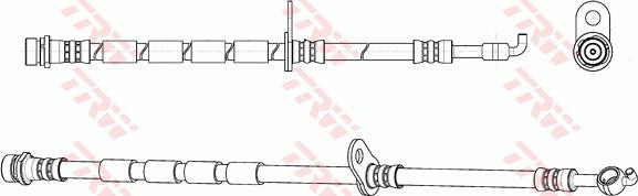 TRW PHD1145 - Гальмівний шланг autocars.com.ua