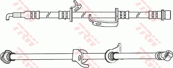 TRW PHD1152 - Гальмівний шланг autocars.com.ua