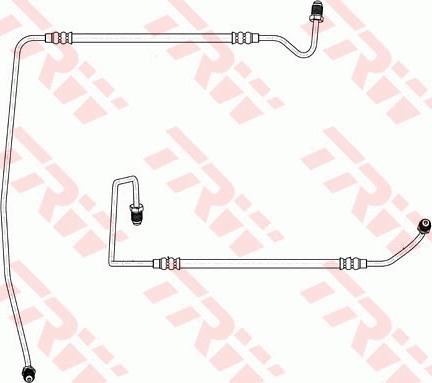 TRW PHD1169 - Гальмівний шланг autocars.com.ua