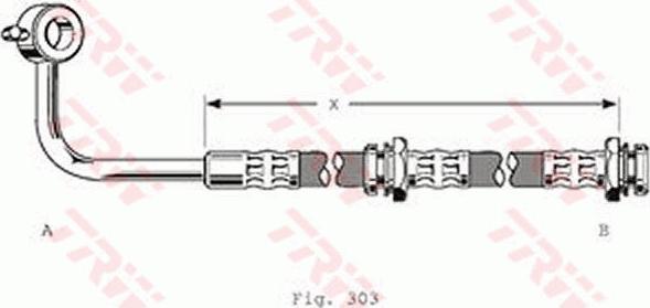 TRW PHD120 - Гальмівний шланг autocars.com.ua