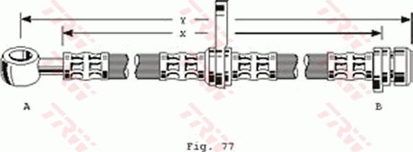 TRW PHD136 - Гальмівний шланг autocars.com.ua