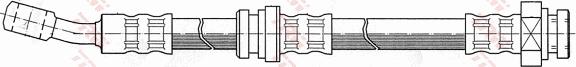 TRW PHD169 - Гальмівний шланг autocars.com.ua