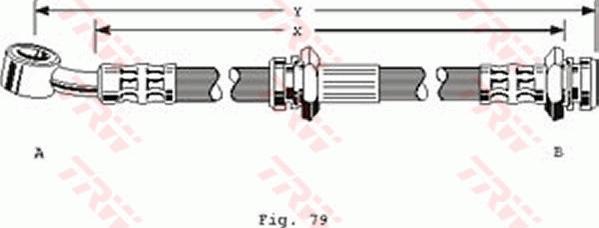 TRW PHD169 - Тормозной шланг avtokuzovplus.com.ua