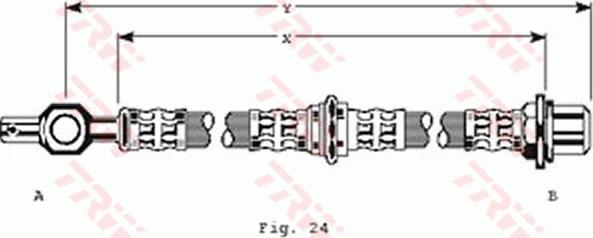 TRW PHD176 - Гальмівний шланг autocars.com.ua