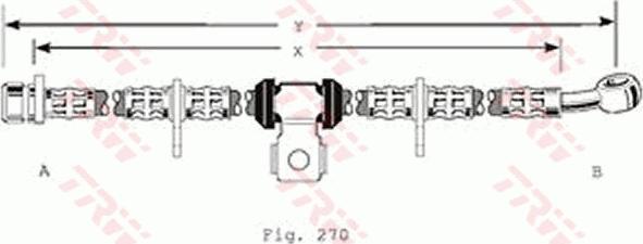 TRW PHD186 - Гальмівний шланг autocars.com.ua