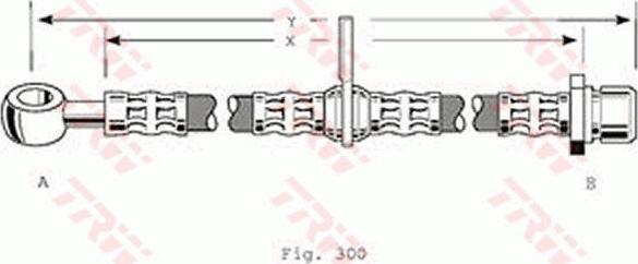 TRW PHD191 - Гальмівний шланг autocars.com.ua