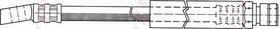 TRW PHD225 - Гальмівний шланг autocars.com.ua