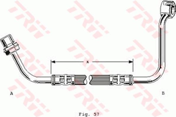 TRW PHD233 - Тормозной шланг avtokuzovplus.com.ua