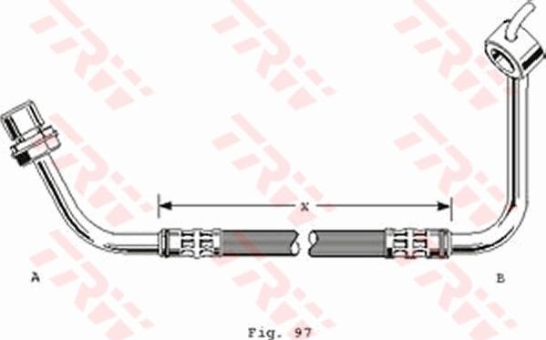 TRW PHD253 - Тормозной шланг avtokuzovplus.com.ua