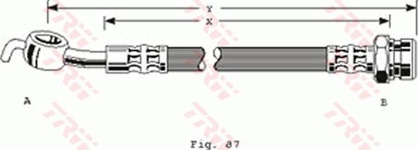 TRW PHD290 - Тормозной шланг avtokuzovplus.com.ua