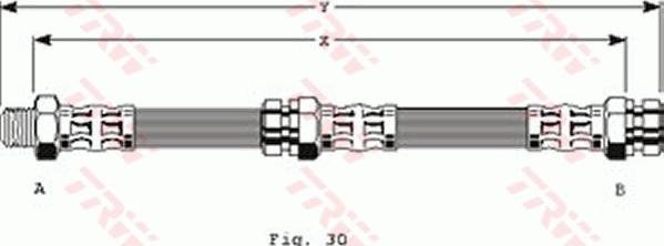 TRW PHD327 - Гальмівний шланг autocars.com.ua