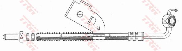 TRW PHD342 - Гальмівний шланг autocars.com.ua