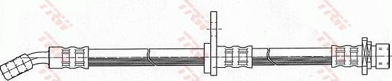 TRW PHD371 - Гальмівний шланг autocars.com.ua