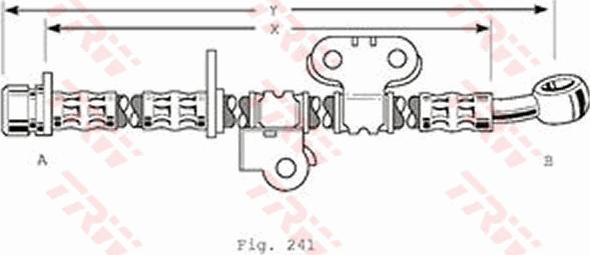 TRW PHD375 - Гальмівний шланг autocars.com.ua