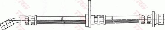 TRW PHD392 - Гальмівний шланг autocars.com.ua