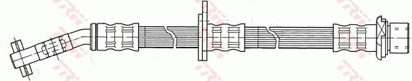 TRW PHD406 - Гальмівний шланг autocars.com.ua