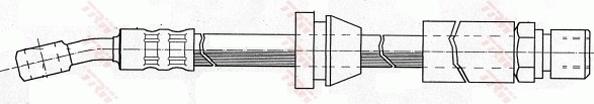 TRW PHD415 - Тормозной шланг avtokuzovplus.com.ua