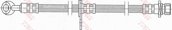 TRW PHD448 - Гальмівний шланг autocars.com.ua