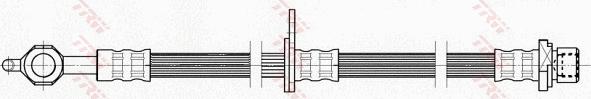 TRW PHD461 - Гальмівний шланг autocars.com.ua