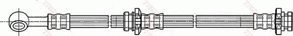 TRW PHD497 - Тормозной шланг avtokuzovplus.com.ua