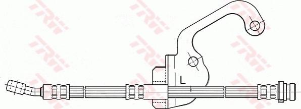 TRW PHD506 - Тормозной шланг avtokuzovplus.com.ua