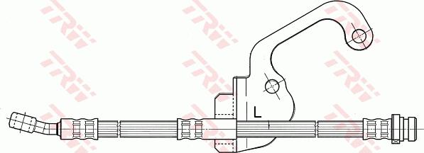 TRW PHD506 - Гальмівний шланг autocars.com.ua