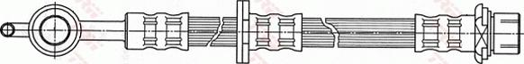 TRW PHD510 - Тормозной шланг avtokuzovplus.com.ua