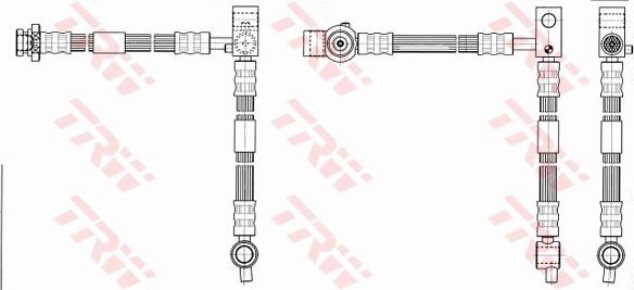 TRW PHD542 - Гальмівний шланг autocars.com.ua