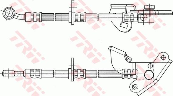 TRW PHD583 - Гальмівний шланг autocars.com.ua