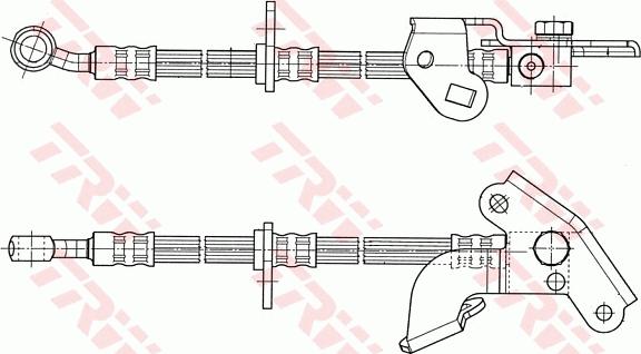 TRW PHD594 - Гальмівний шланг autocars.com.ua