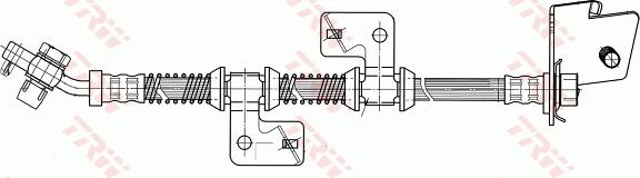 TRW PHD633 - Гальмівний шланг autocars.com.ua