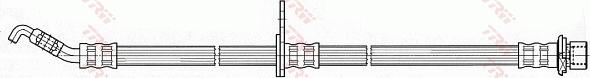 TRW PHD643 - Гальмівний шланг autocars.com.ua