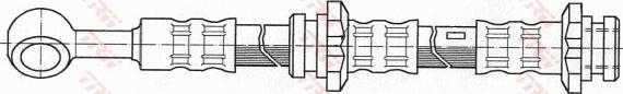 TRW PHD656 - Тормозной шланг avtokuzovplus.com.ua