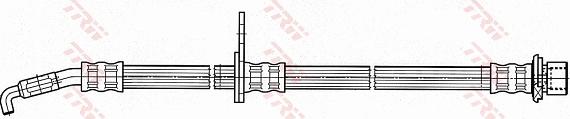 TRW PHD686 - Гальмівний шланг autocars.com.ua