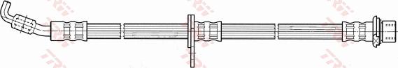 TRW PHD696 - Гальмівний шланг autocars.com.ua