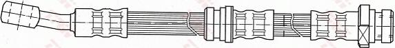 TRW PHD704 - Тормозной шланг avtokuzovplus.com.ua