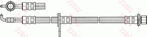 TRW PHD7061 - Тормозной шланг avtokuzovplus.com.ua