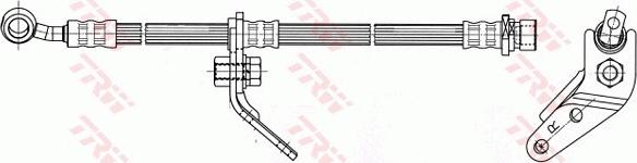 TRW PHD7071 - Гальмівний шланг autocars.com.ua