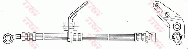 TRW PHD7072 - Гальмівний шланг autocars.com.ua