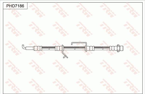 TRW PHD7186 - Гальмівний шланг autocars.com.ua