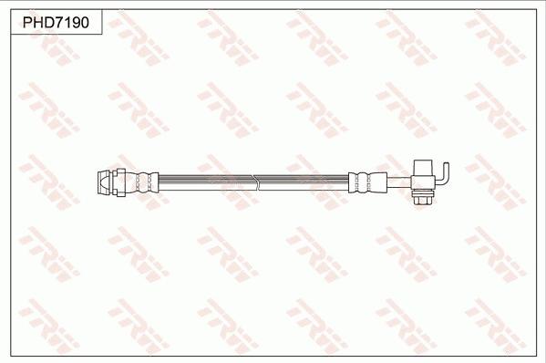 TRW PHD7190 - Тормозной шланг avtokuzovplus.com.ua