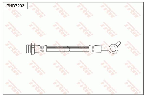 TRW PHD7203 - Гальмівний шланг autocars.com.ua