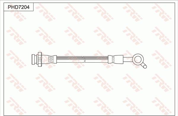 TRW PHD7204 - Гальмівний шланг autocars.com.ua