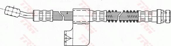 TRW PHD754 - Тормозной шланг avtokuzovplus.com.ua