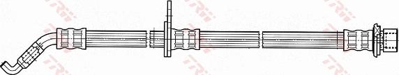 TRW PHD909 - Гальмівний шланг autocars.com.ua