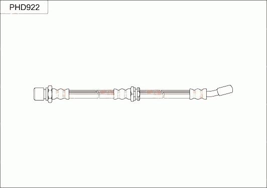 TRW PHD922 - Гальмівний шланг autocars.com.ua